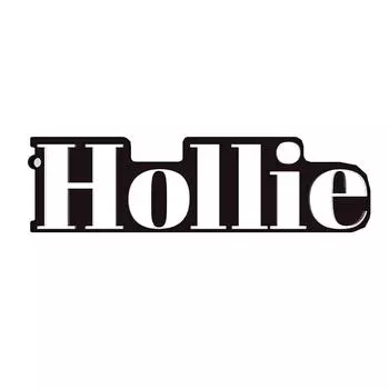 Индивидуальный подарочный брелок для ключей с 3D-печатными шрифтами чёрный