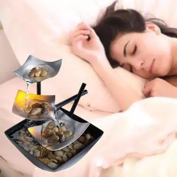 Внутренний фонтан водопад гостиная светильники традиционный китайский фэн-шуй небольшой водный фонтан декор украшения европейская вилка серебряный