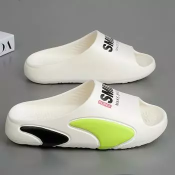 Indoor non-slip casual soft bottom stepping on shit feeling men summer wear Internet celebrity couple beach one-word drag women s 36-37