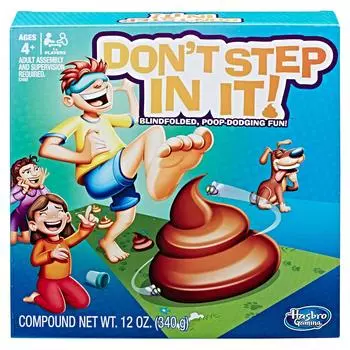 Indoor play game step on Blindfold Game Hasbro Step In It Kids Don t it! Don t [Item]