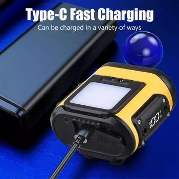 Induction 6LED+COB Headlamp USB Rechargeable Headlight with 6 Lighting Modes Portable Head Light Camping Hiking Working Lantern