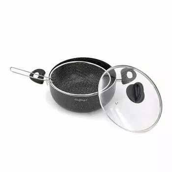 Индукционная фритюрница 24см мраморное покрытие cf-pafry24 Mixte CHEFFINGER