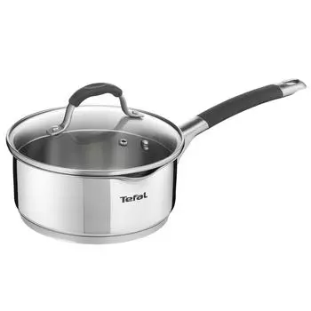 Индукционная кастрюля Tefal ILLICO из нержавеющей стали (16 см, 1,3 л) Можно мыть в посудомоечной машине в духовке без PFOA Silver