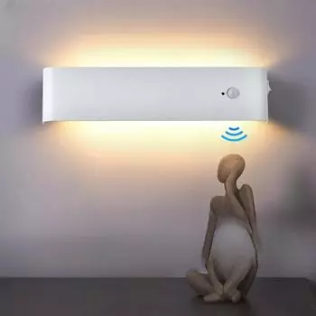 Индукционная лампа с эффектом человеческого тела, перезаряжаемая, с магнитным присоской, без перфорации, без проводов, прикроватная лампа для спальни, индукционная настенная лампа