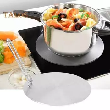 Индукционный нагревательный лоток Прочный, простой в использовании, сплошной цвет, уникальная прочная индукционная нагревательная пластина с защитой от растрескивания для кухни 20cm