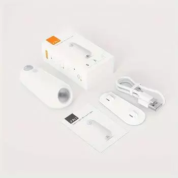 Индукционный светодиодный светильник: Ночной светильник для туалета с зарядкой от USB RGB для семейных ванных комнат - регулируемый, с изменением цвета, настенный, с дистанционным управлением 1pc