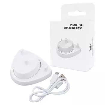 Индуктивная зарядная база электрическая зубная щетка USB зарядное устройство с зарядным кабелем для D12513K D10513K D12 белый