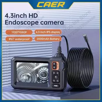 Промышленная эндоскопическая камера 8 мм Len 1080P 4.3 IPS экран IP67 водонепроницаемый ручной бороскоп для осмотра труб инструмент для ремонта автомобиля C30 1M Cable