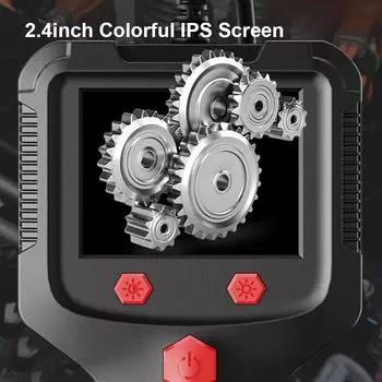 Промышленный эндоскоп P100 2,4-дюймовый IPS-экран, камера 8 мм, кабель 2 м/5 м, IP67, водонепроницаемый, 2600 мАч, автомобильные диагностические инструменты 1920*1080P HD