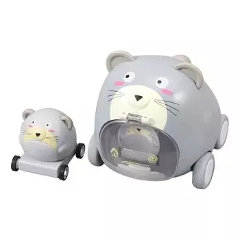 Инерционная машинка Инерционные машинки Инерционные машинки, Забавная инерционная машинка Удар Портативная Изысканная комбинация Милая питомец Инерционная машинка One Size светло-серый