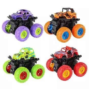 Inertia Four-Wheel Drive Off-Road Vehicle, Children S Simulation Stunt Model Car, Drop-Resistant Car Night Market