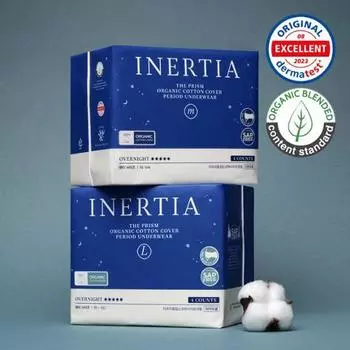 Inertia The Prism Overnight Wear 4 типа, выберите 1 (средний/большой, 4P/4P *3 упаковки),Корейские женские товары Large 4P