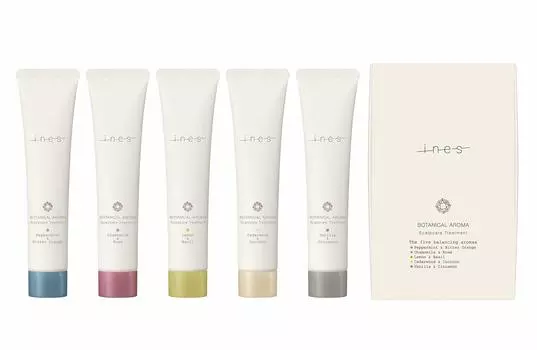 ines Botanical Aroma Care 5 видов ароматов Ассортимент Scalp Beauty Scalp Care 40 г x 5 Мята перечная Горький апельсин Ромашка Роза Лимон Базилик Кедр