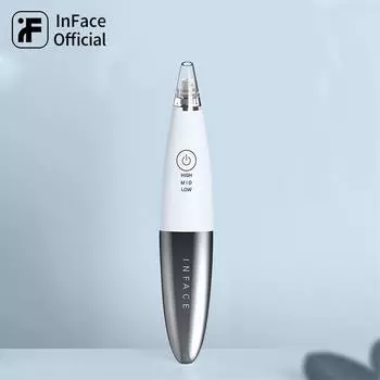 InFace Вакуумное средство для удаления черных точек Уход за кожей Удаление прыщей и прыщей Устройство для удаления черных точек Вакуумный очиститель пор белый