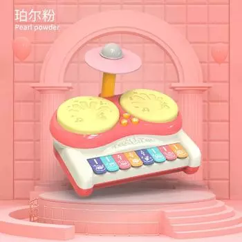 Infant Educational Lighting Music Jazz Drums, Children S Hand Drums Enlightenment Musical Instruments Electronic Organ Toys