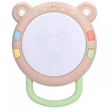 Детские музыкальные игрушки барабаны Пластиковые развивающие игрушки барабаны электрические барабанные инструменты игрушка со светом