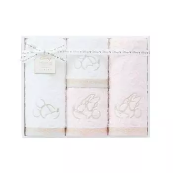 Infield Disney Towel Gift Face Towel x Guest Towel x 2 Eternal Mix UCHINO WR50876 M 2,