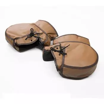 INFIMO Textile Cold Protection Steering Wheel Cover Leather Type Brown IMA94102 (Osaka Materials) BHC-02