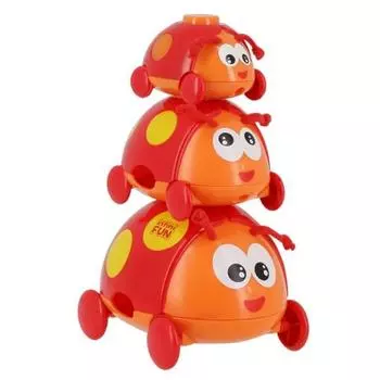 InfiniFun Ladybug Family Stacking Play, разноцветные, 1 комплект, корейские детские товары