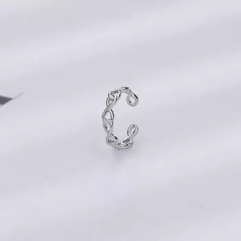 Infinite Love, модные клипсы для ушей Mobius, без пирсинга ушей, персонализированные серьги-гвоздики в форме 8 для пары Copper