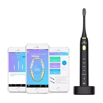 InfinitusValue infinitas value App-linked smart tracking electric toothbrush ultrasonic brush plaque removal black IVHB01B