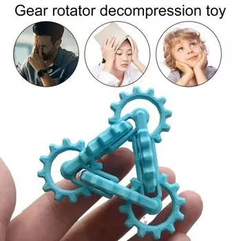 Infinity Gear Fidget Toy Stress Anxiety Relief Attention Focusing Spinning Twisting Flipping Gear