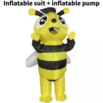 Inflatable Bee Yellow Cosplay Costume Halloween Party Event Performance Stage