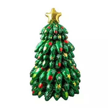 Inflatable Christmas Tree 51 Inch Self-Standing Christmas Tree Foil Balloons for Xmas Party Decorations Photo Prop Christmas Tree