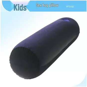 Inflatable Erotic Hug Pillow: PVC Flocked Couple Position Cushion for Rear Entry