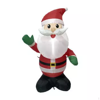 Inflatable Santa Claus 122cm with Lights Standing for Xmas Yard Garden