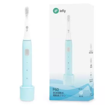 infly P60 электрическая зубная щетка перезаряжаемая звуковая вибрация звуковая щетка Dupont мягкая детская отбеливающая IPX7 водонепроницаемый функция таймера дорожная блокировка