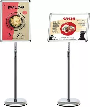 Информационная доска VAIIGO A3 Алюминиевая стойка для меню Регулируемая по высоте стойка Информационная доска для объявлений о компании Мероприятия Прием Магазин