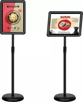 Информационная доска VAIIGO A4 Алюминиевая стойка для меню Регулируемая по высоте стойка Информационная доска для объявлений о компании Мероприятия Прием Магазин