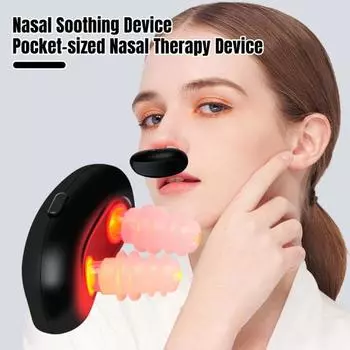 Инфракрасное устройство для назальной терапии с красным светом, беспроводной дизайн, небольшой размер, портативный перезаряжаемый инструмент для терапии носа с красным светом