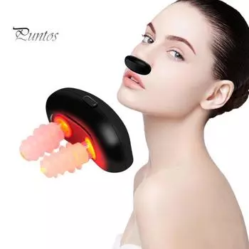 Инфракрасное устройство для назальной терапии с красным светом, беспроводной дизайн, небольшой размер, портативный перезаряжаемый инструмент для терапии носа с красным светом чёрный