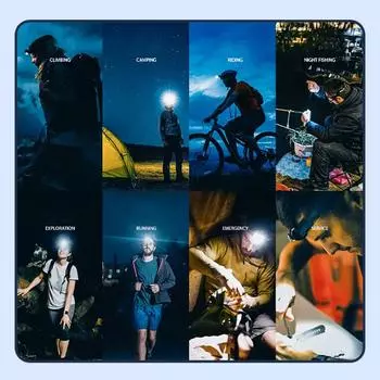 Инфракрасный датчик движения налобный фонарь перезаряжаемый налобный фонарь портативный индукционный светодиодный налобный фонарь водонепроницаемый налобный фонарь для кемпинга и рыбалки