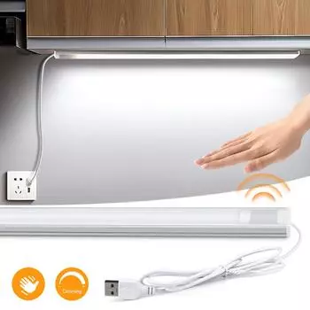 Инфракрасный датчик Penetrate IC, USB светодиодный ночник, 5 В, ручной датчик движения, переключатель, лампа для спальни, декор кухонного шкафа 30cm