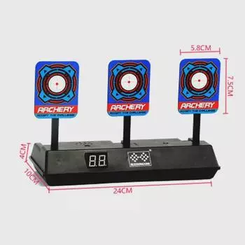 Инфракрасный игрушечный пистолет: Боковой прицел, шлем, мишень для подсчета очков, фонарик из сплава, голографический прицел с красной точкой.