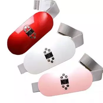 Инфракрасный нагревательный коврик для живота, теплый дворец, горячий компресс, поясничный пояс, облегчает менструальную боль, массажер для талии, живота, подарки для женщин и девочек розовый