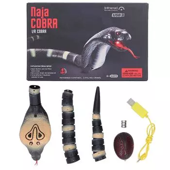 Инфракрасный пульт дистанционного управления Игрушка-змея Моделирование Змея Модель животного Электрический трюк Игрушка-полоса