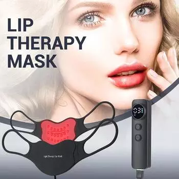 Инфракрасный свет Фотон Красота Губ Устройство 4 Режима Цвета Бытовая Носимая Силиконовая Светодиодная Лампа Красота Губ Маска Зарядка USB