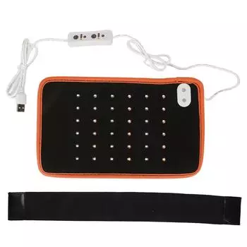 Инфракрасный светотерапевтический пояс 36 шт. Световой чип Красный свет носимое устройство для обертывания талии и спины оранжевый