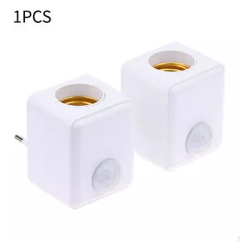Infrared Sensing Lamp Base,E27 Light Bulb Holder Bedroom Living Room Base,PIR Motion