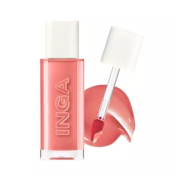 INGA Water Glow Lip Tint Wicked Mysterious Deep Red Perfect for Night Makeup (RICH SALMON, Regular)