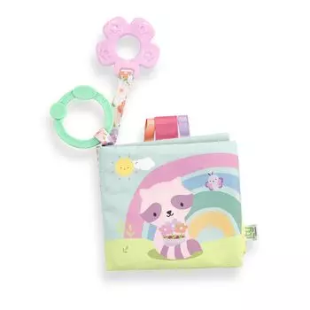 ingenuity Ingenuity Cloth Picture by Kids II Book/Raccoon (16876) розовый