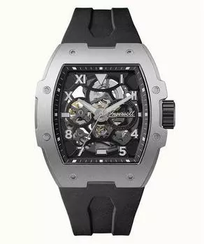 Ingersoll Автоматические мужские часы Play с черным скелетонизированным циферблатом I15301 чёрный