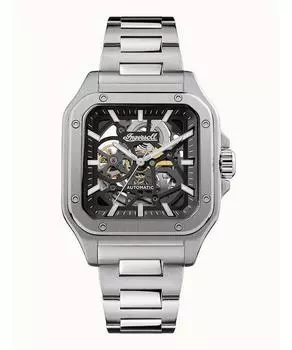 Ingersoll Мужские часы Ollie I14501 из нержавеющей стали с черным скелетонированным циферблатом чёрный