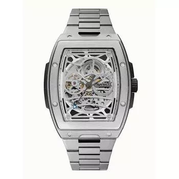 Ingersoll The Challenger Нержавеющая сталь Серебряный скелетонированный циферблат Автоматические I12310 Мужские часы серебряный