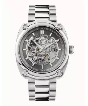 Ingersoll The Michigan Автоматические мужские часы из нержавеющей стали с серым скелетонизированным циферблатом I13304 серый