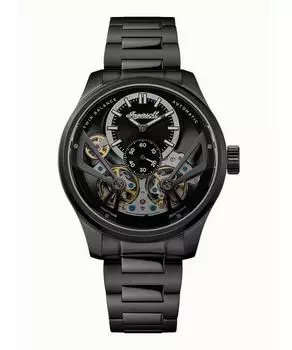 Ingersoll The Naismith Нержавеющая сталь Черный скелетонированный циферблат Автоматические I16102 Мужские часы чёрный